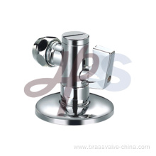 Brass angle type valve with plated chrome
